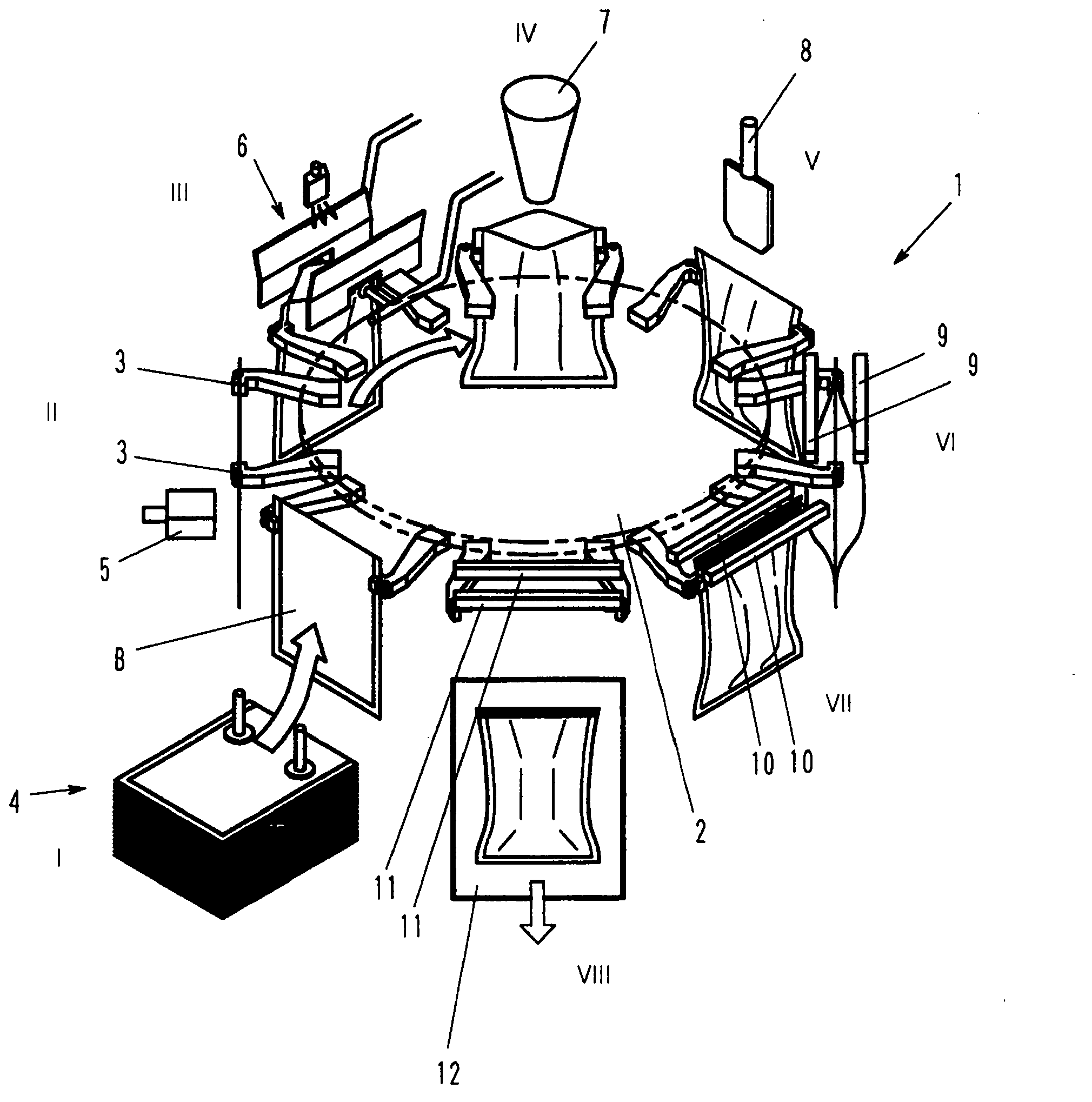 Pocket mouth opening method and opening apparatus