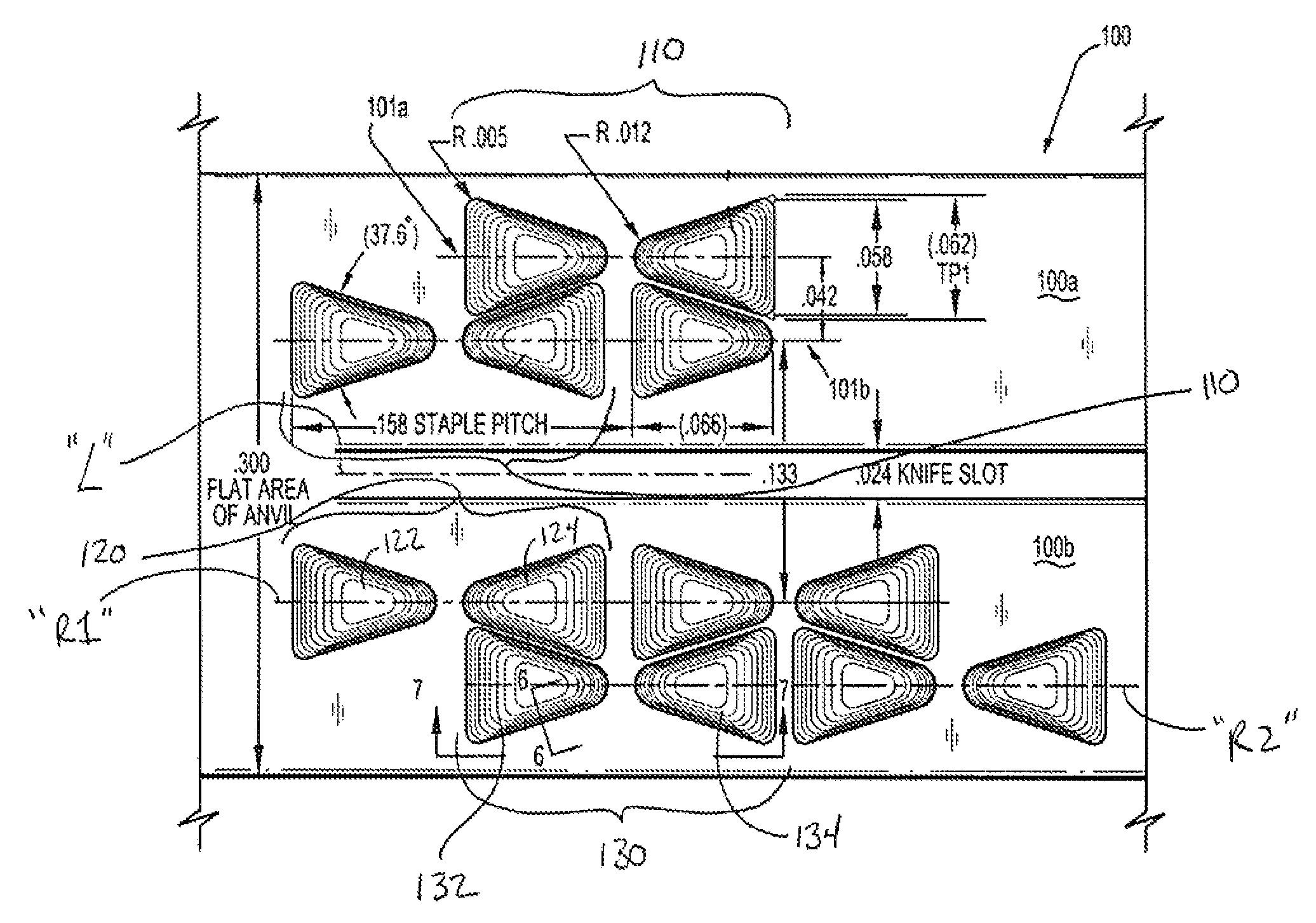 Method for forming staple pockets of a surgical stapler
