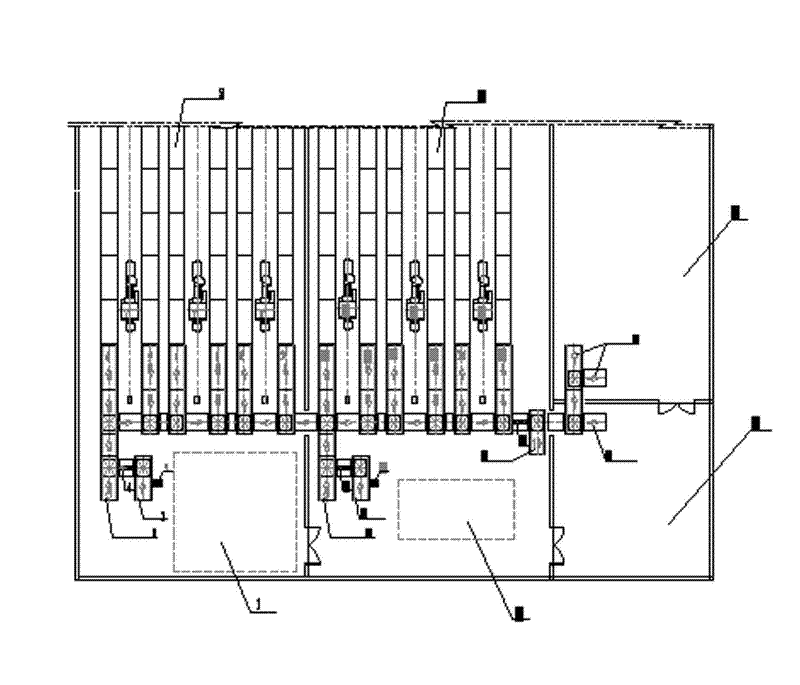 Raw tobacco automatic storage and conveying process