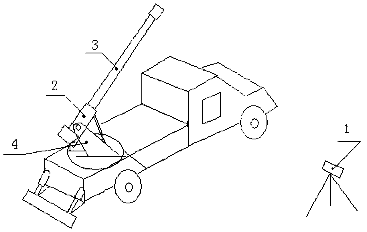 Five-freedom-degree vibration displacement test method for artillery cradle