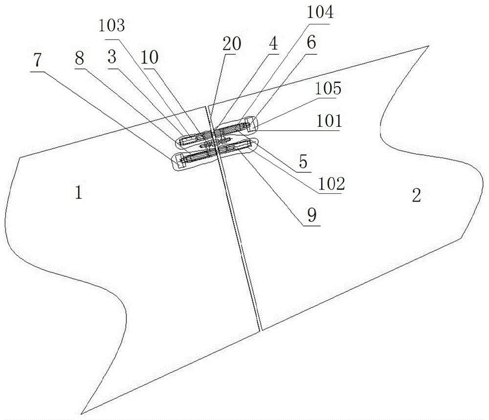 Wind power blade connecting device