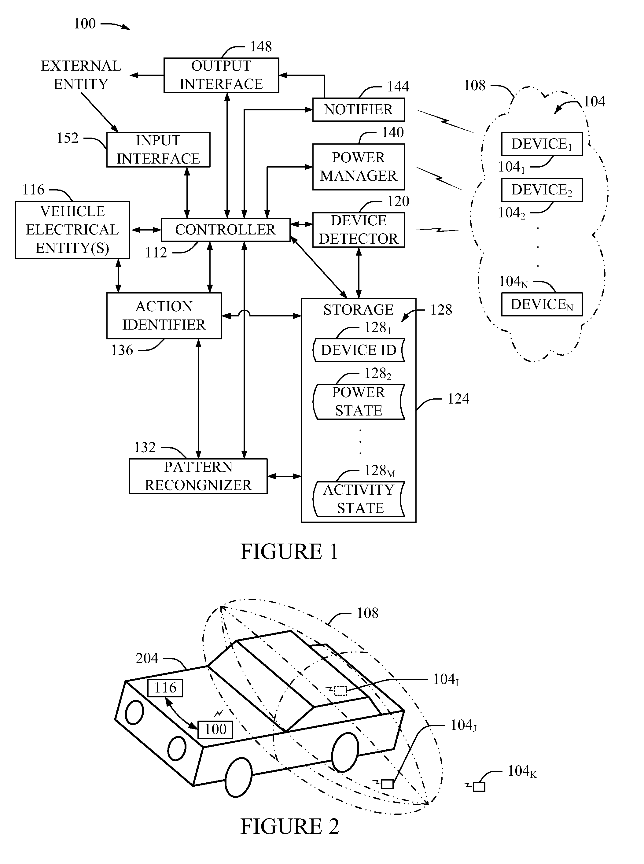 Vehicle method, system, and program product for managing electrical device power state