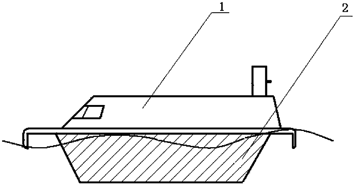 Lateral-drift-resistant damping system of all-hovering hovercraft