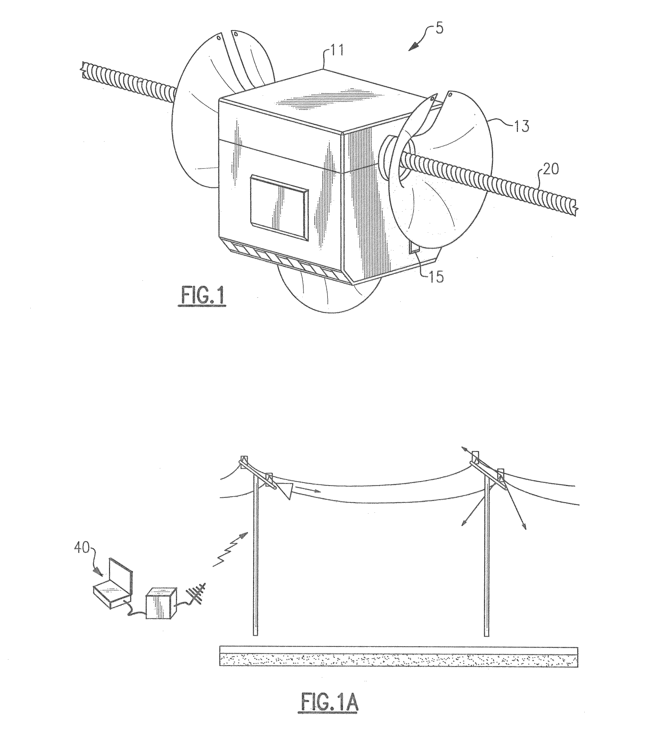 Conductive line communication apparatus and conductive line radar system and method