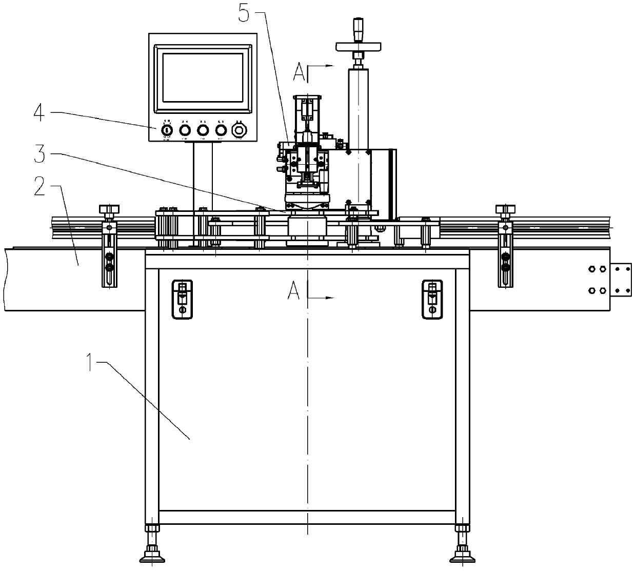 A fully automatic valve release machine without liquid pipe