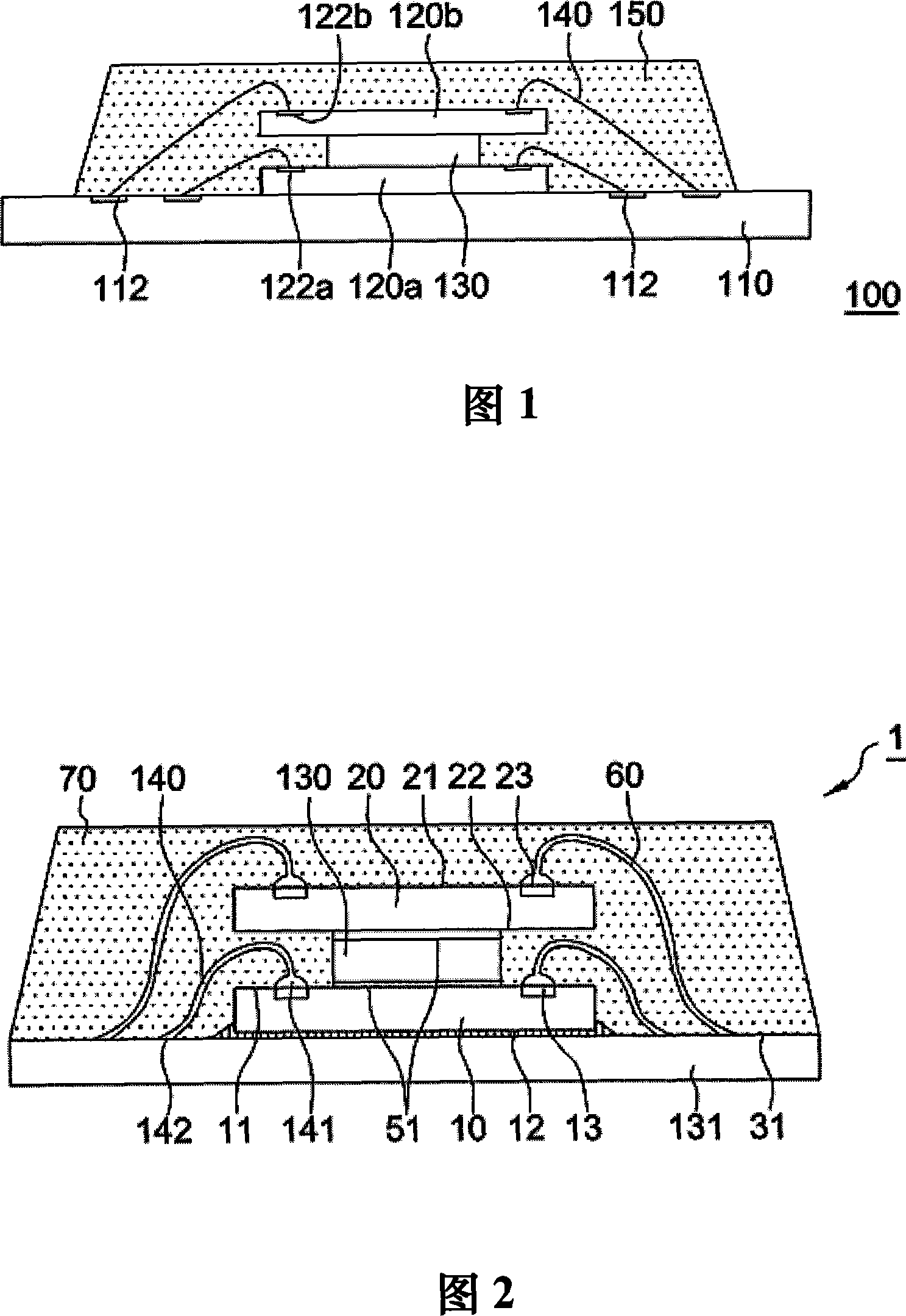 Encapsulation construction of multi-chip stack