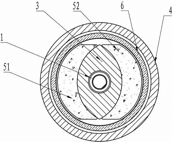 Inner stator assembly of hollow cup brush direct-current motor