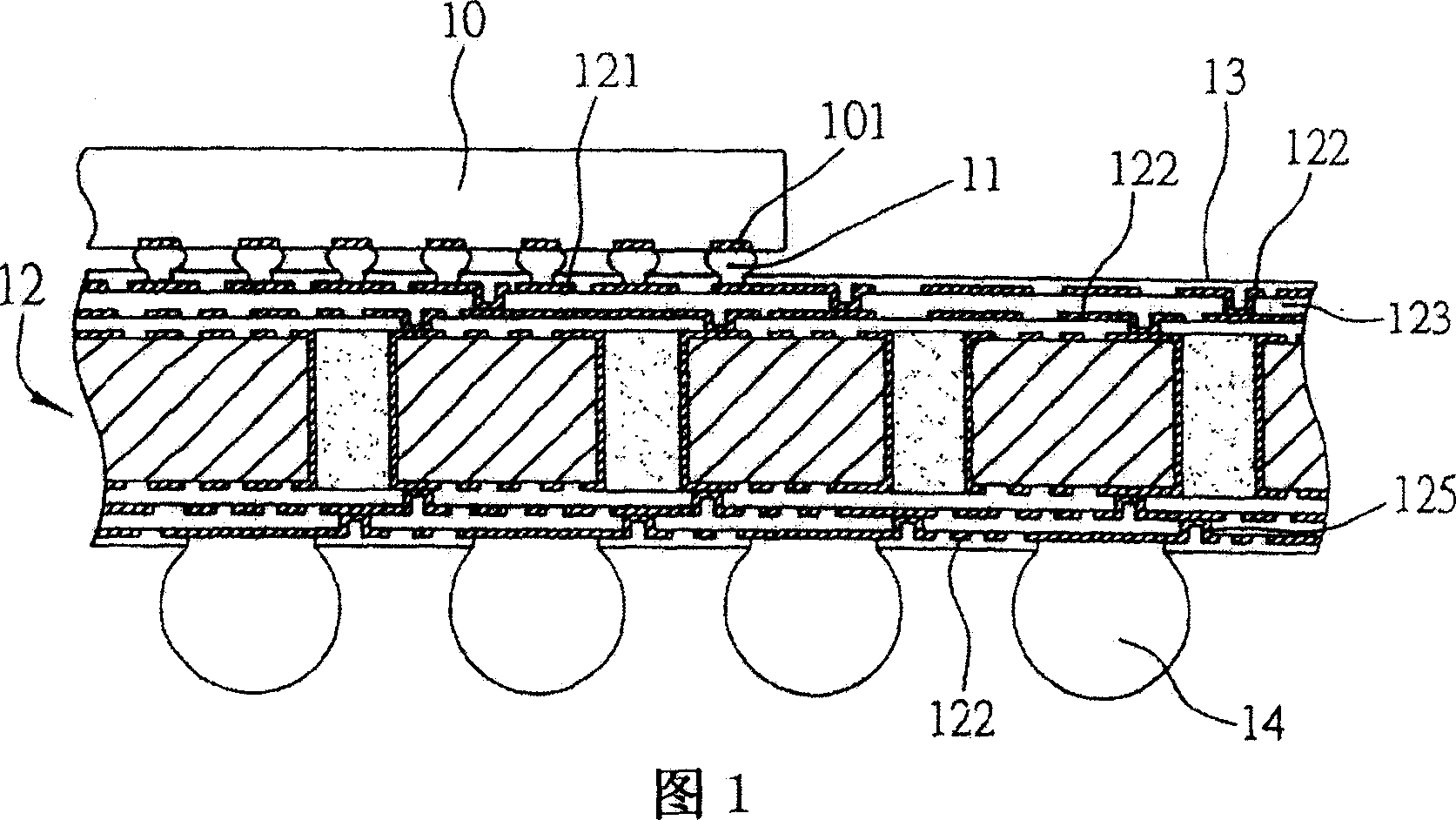 Carrying structure for electron element