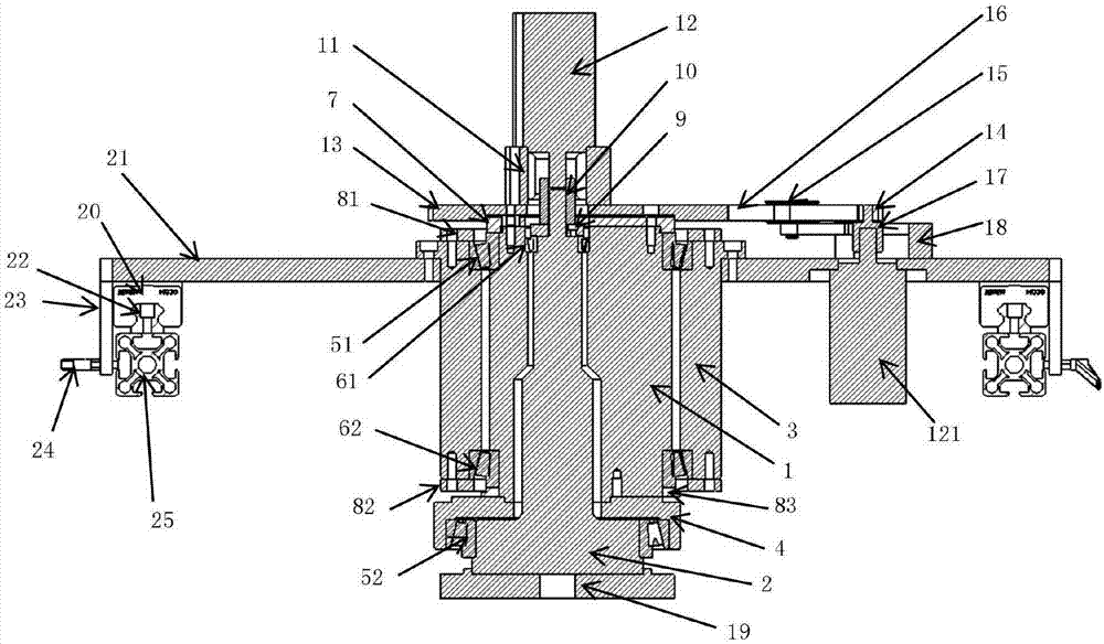 Eccentric-bushing-type high accuracy positioning device for code spraying product check machine sprayers