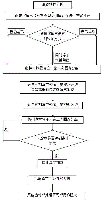 Dissolved gas and reagent integrated vacuum preloading method