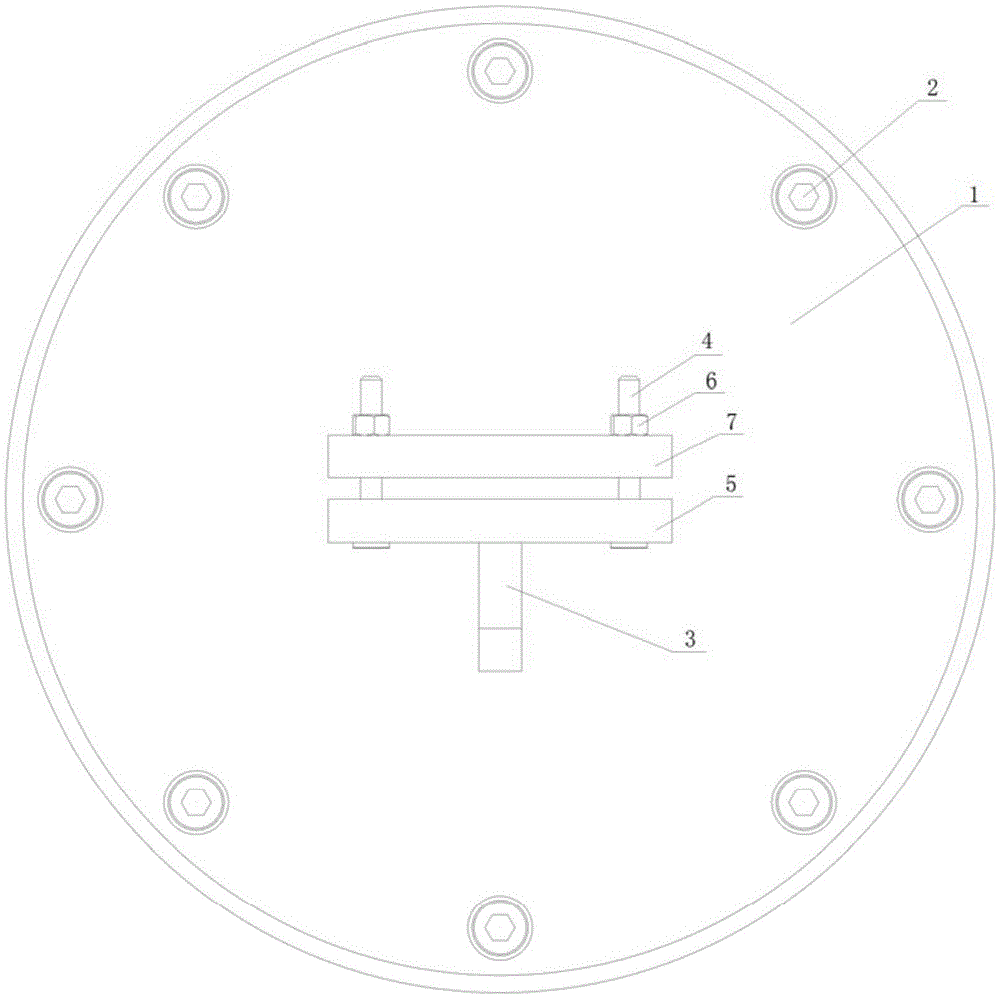 A fixture for vibration detection of metal beams