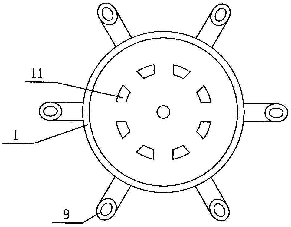 Gas-liquid distributor for wood tar ebullating bed reactor