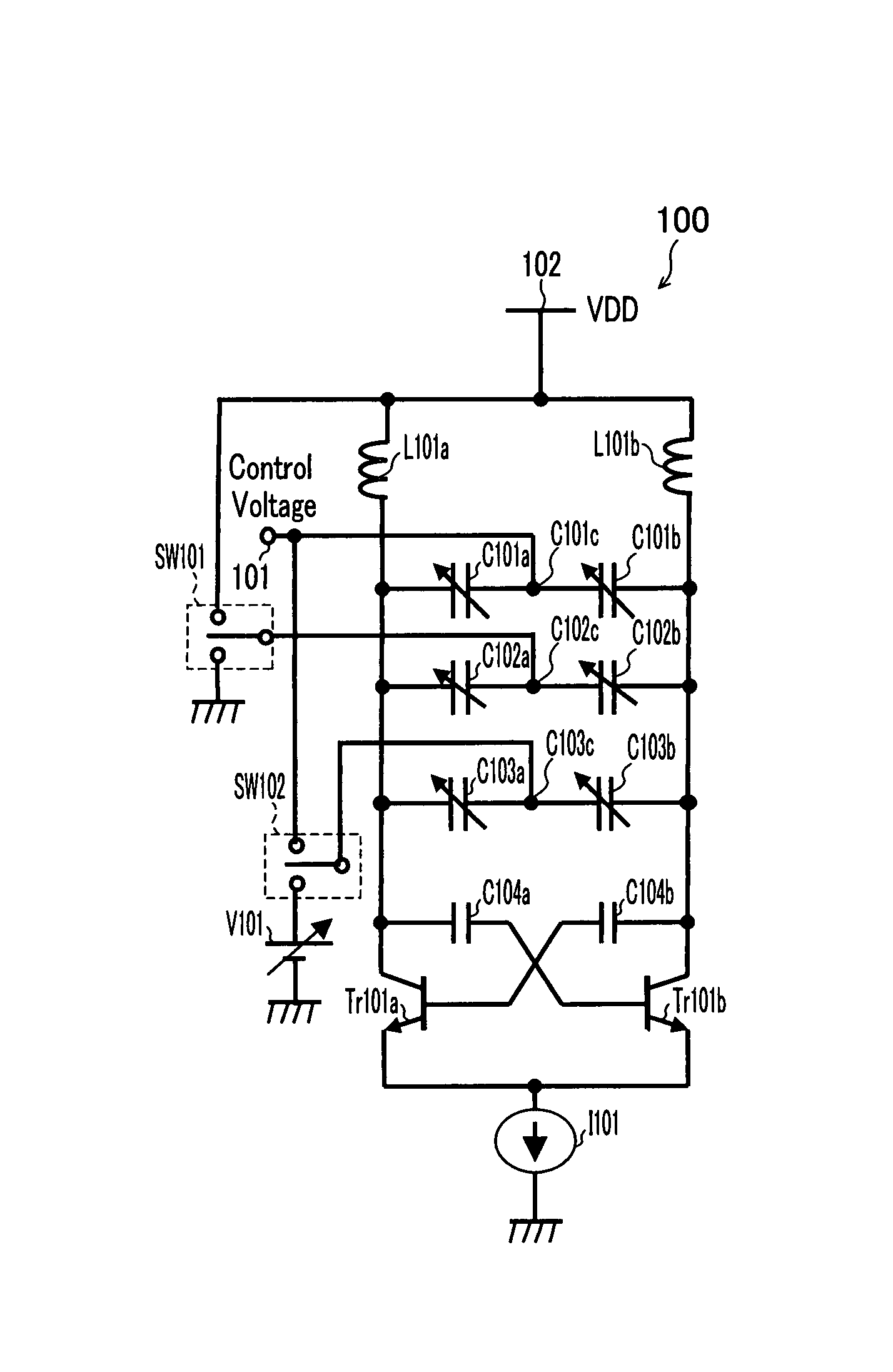 Voltage-controlled oscillator, transmitter, and receiver