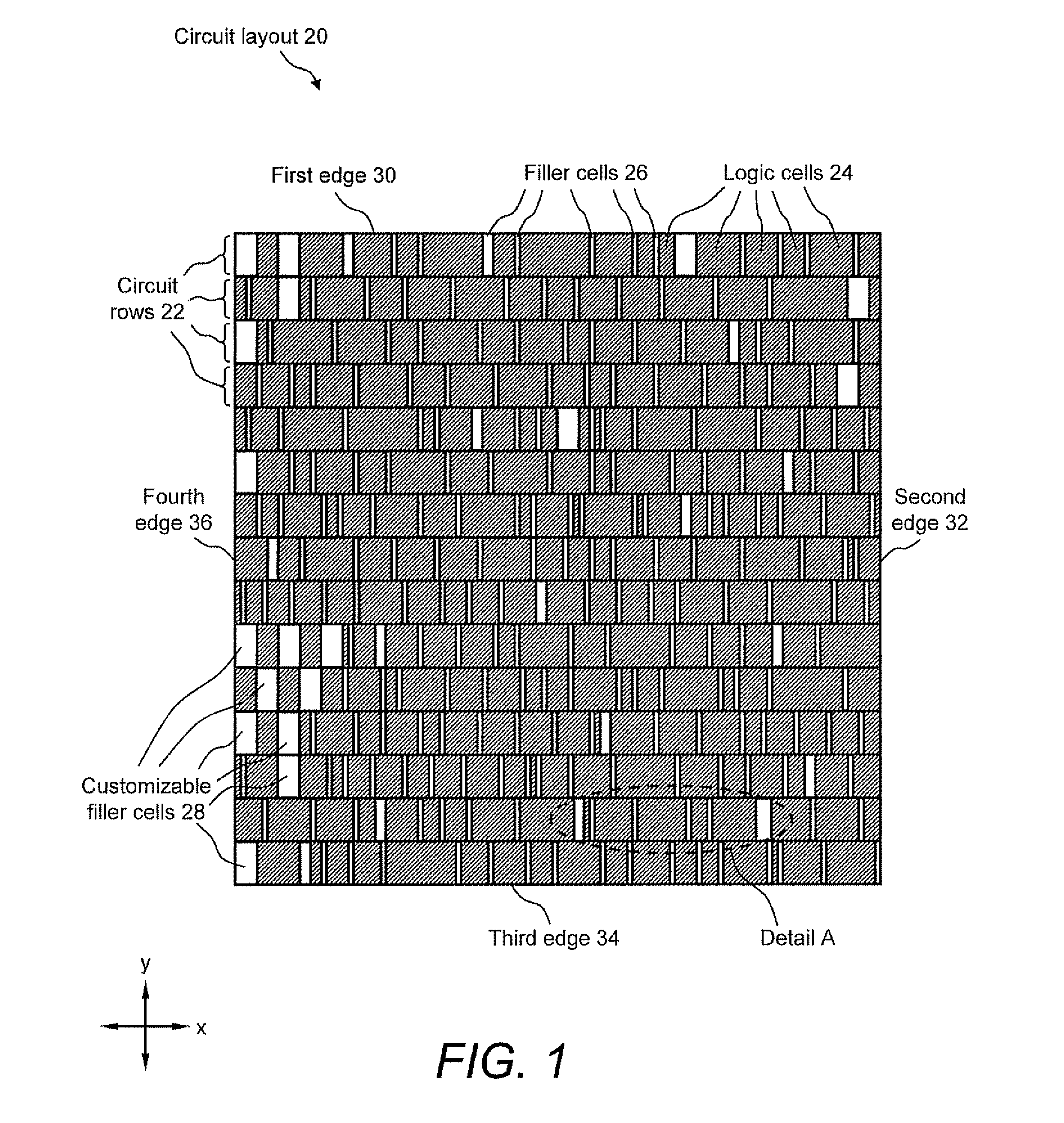 Method of optimizing customizable filler cells in an integrated circuit physical design process