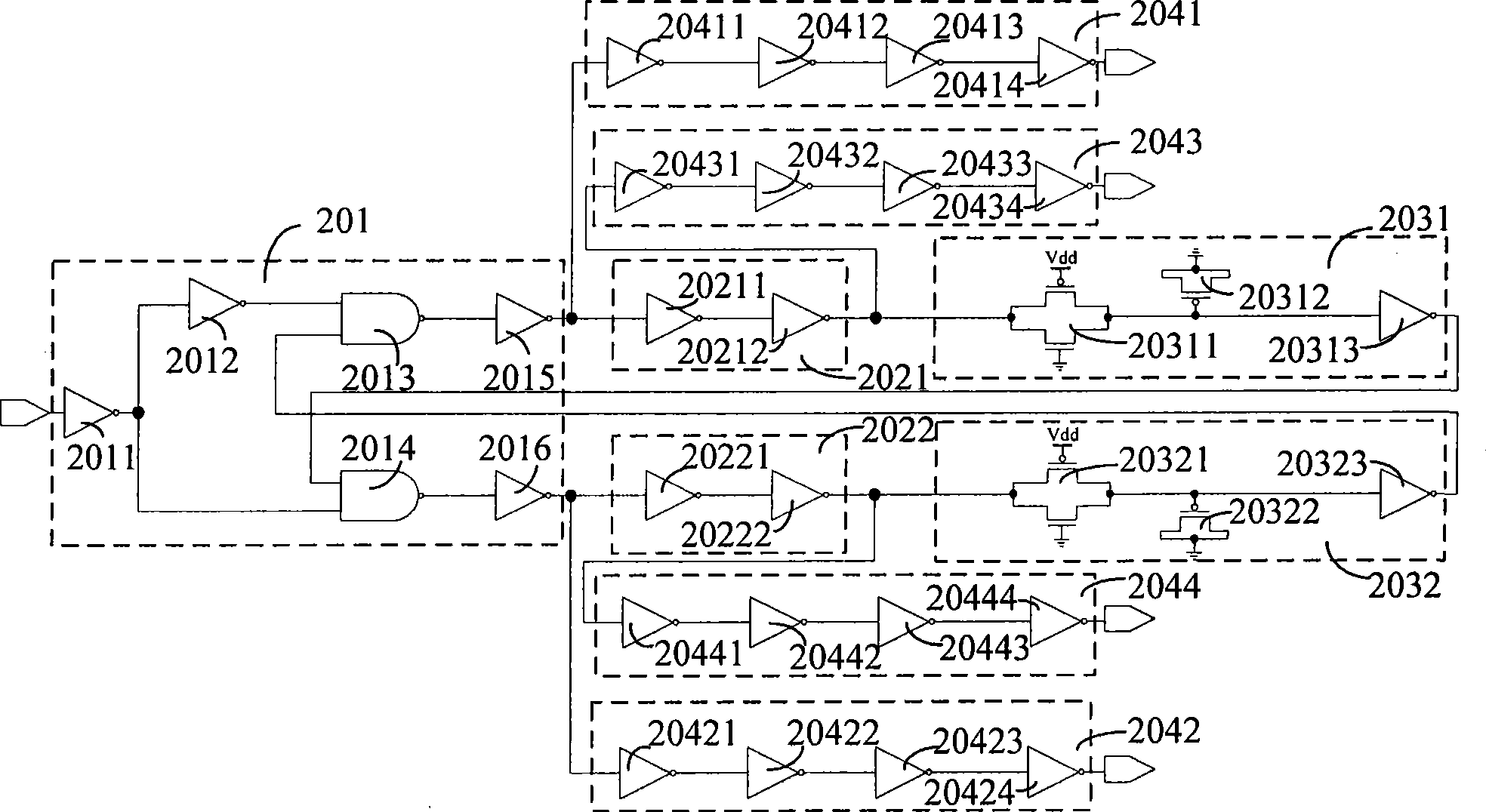 Time clock generating circuit and design method