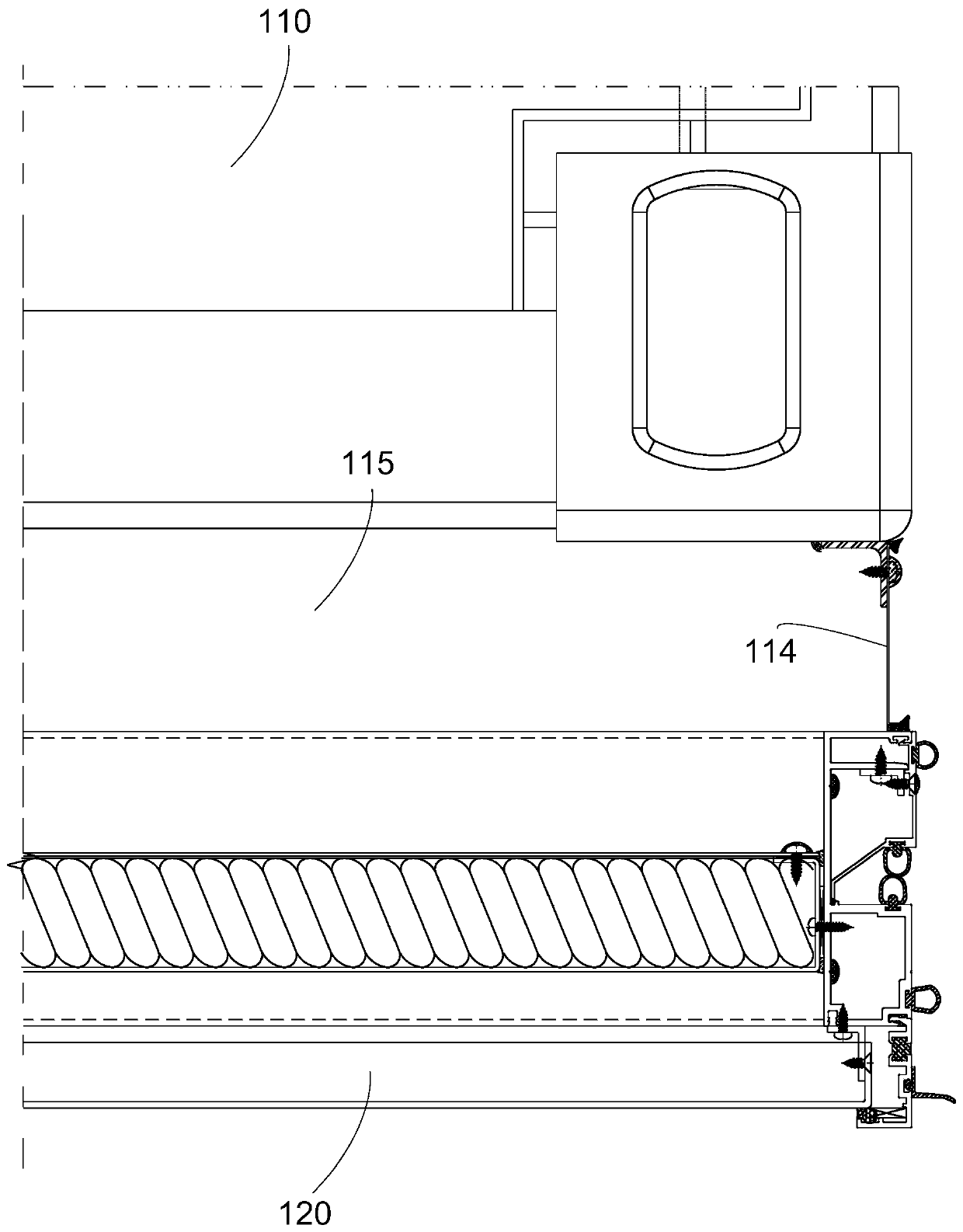 Modular curtain wall and installation method of modular curtain wall