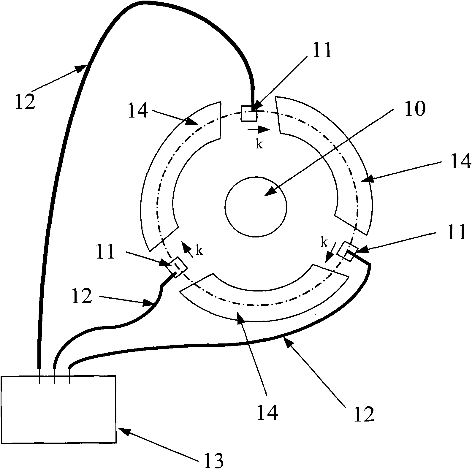 Current measuring device and method