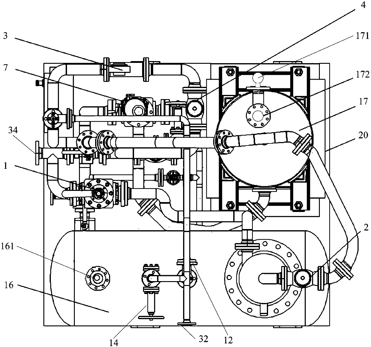 Metering integration device for oil well