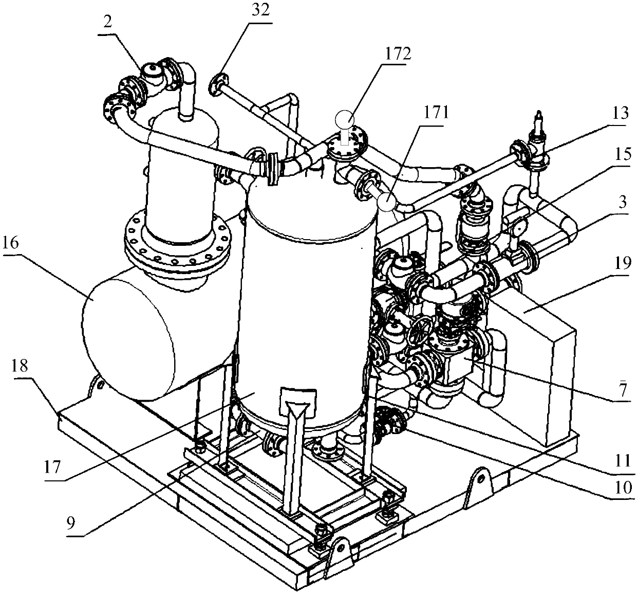 Metering integration device for oil well