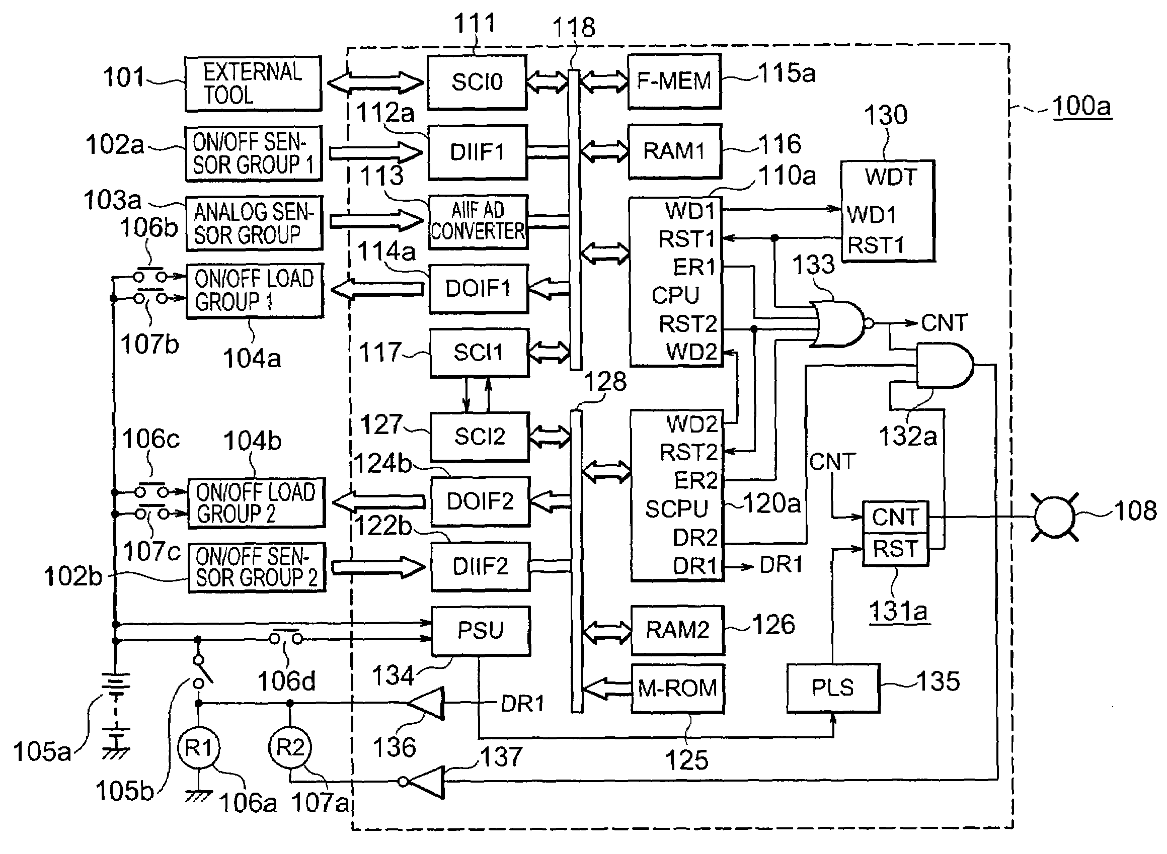 On-vehicle electronic control device