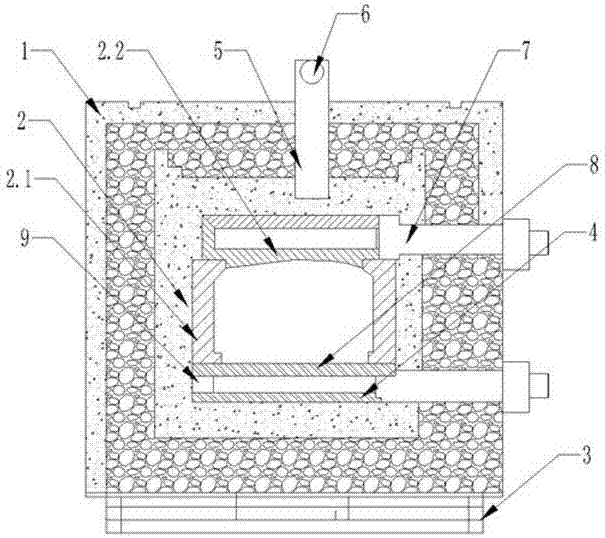 Double-pushed-slab kiln for producing nitrided ferrovanadium