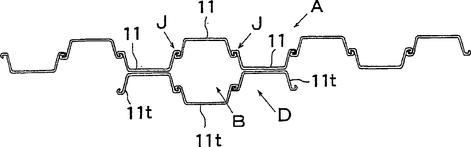 Steel wall and the manufacture method thereof