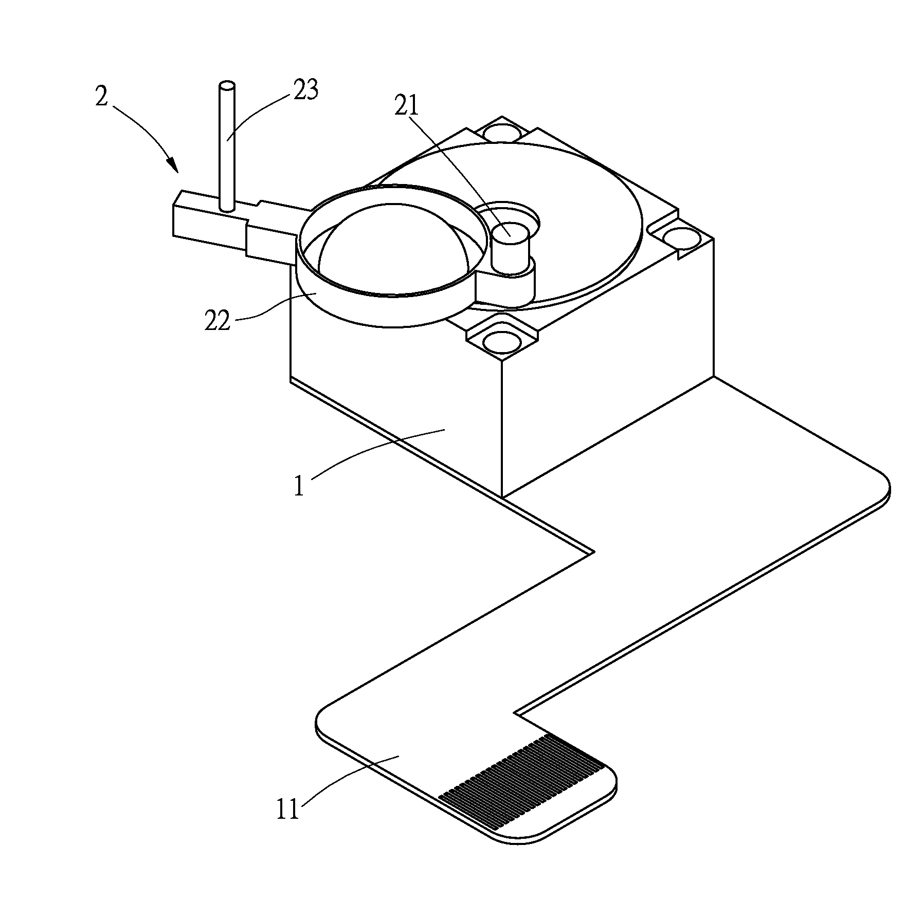 Adjustable and replaceable lens structure for portable electronic devices