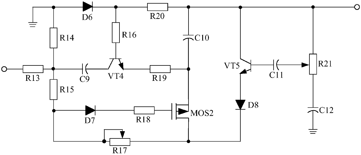 Light-operated LED switch power source based on voltage double protection processing