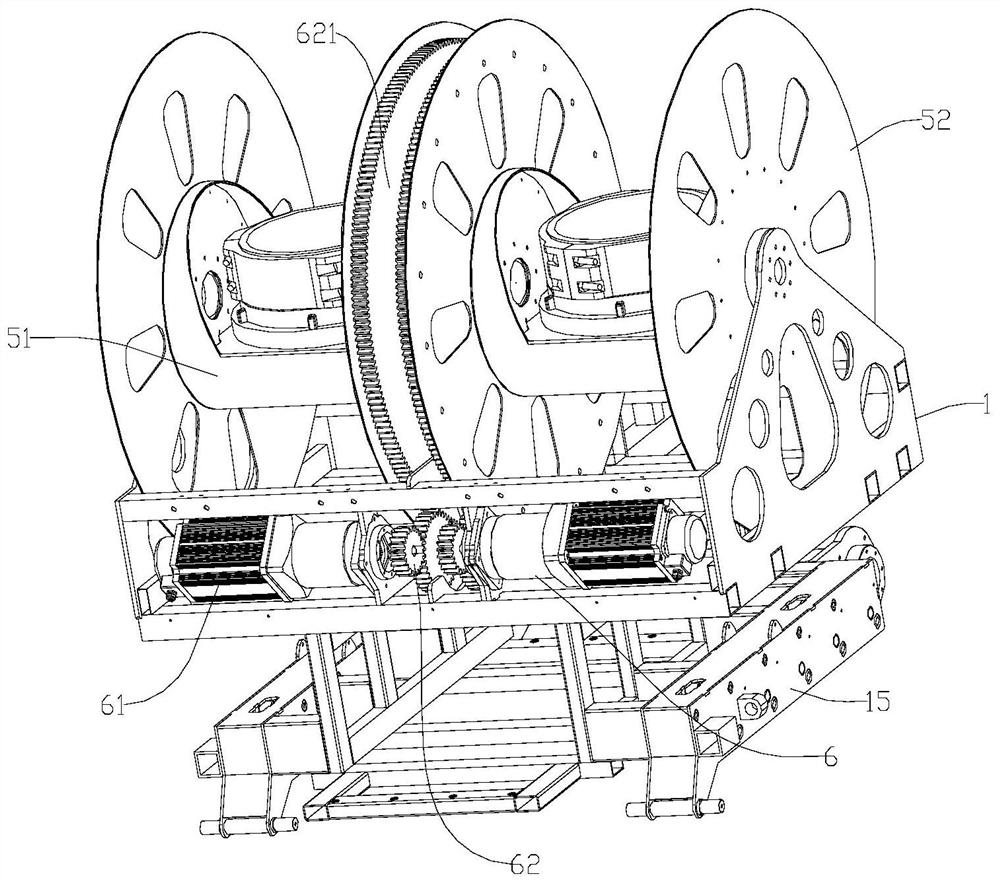 Water hose storage method of water hose robot and water hose robot