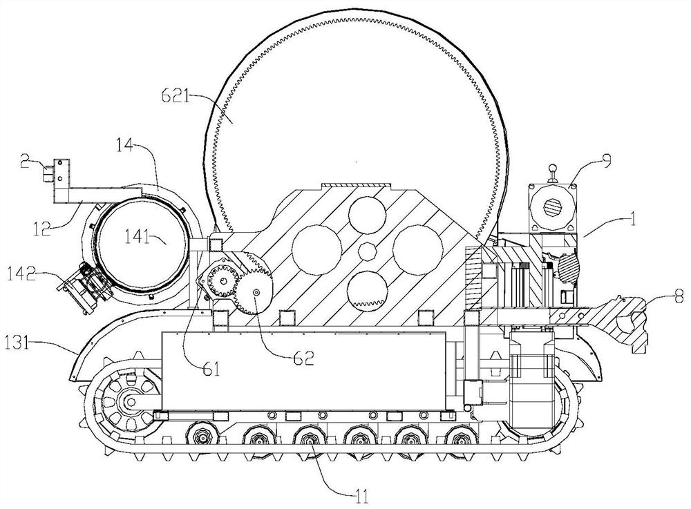 Water hose storage method of water hose robot and water hose robot