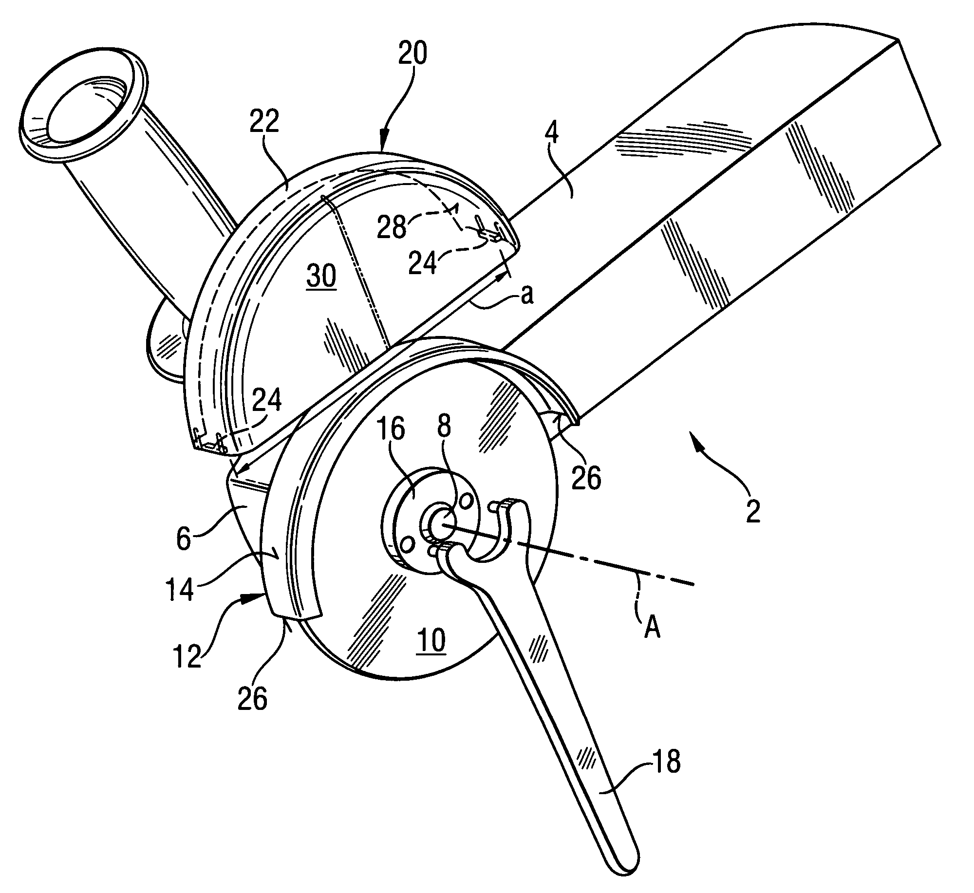 Cover device for a power tool