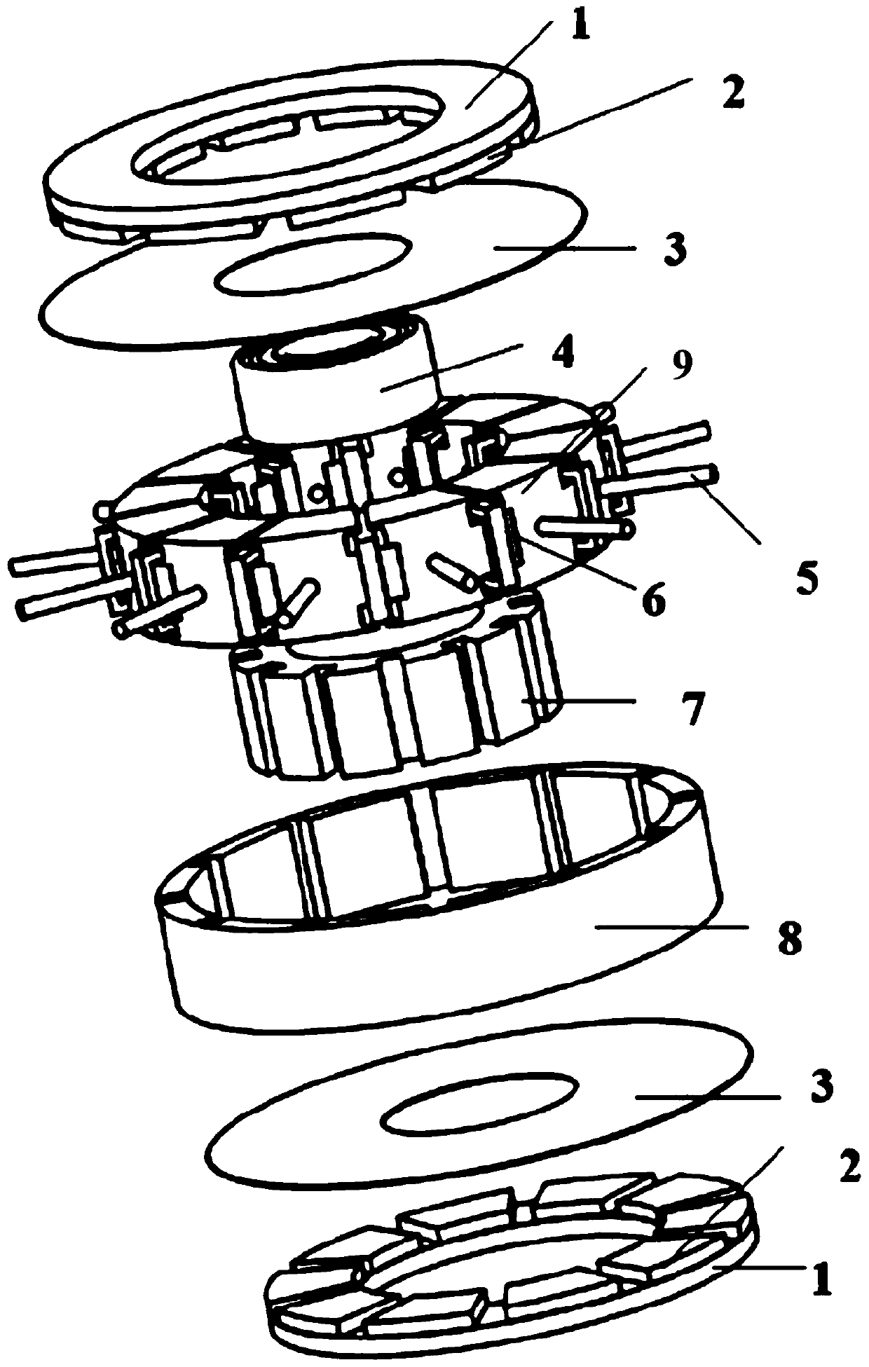 Modular axial flux permanent magnet motor