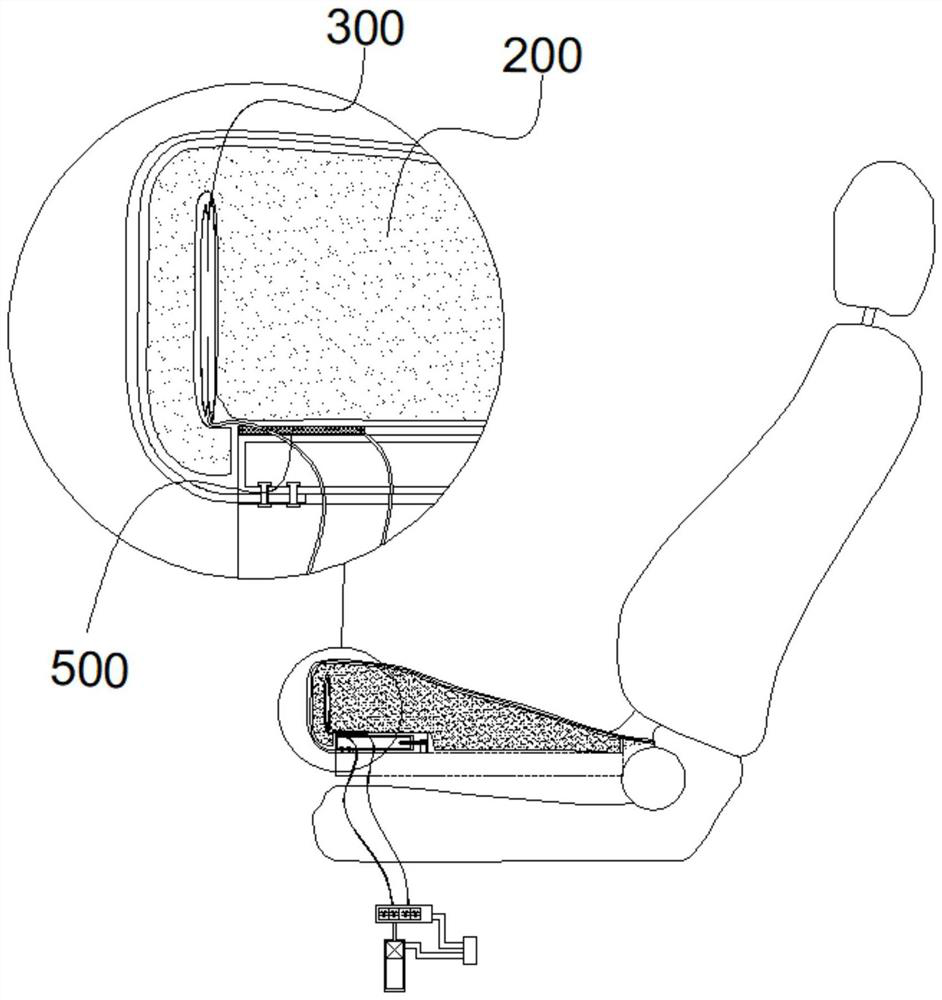 Automobile seat with leg supporting function