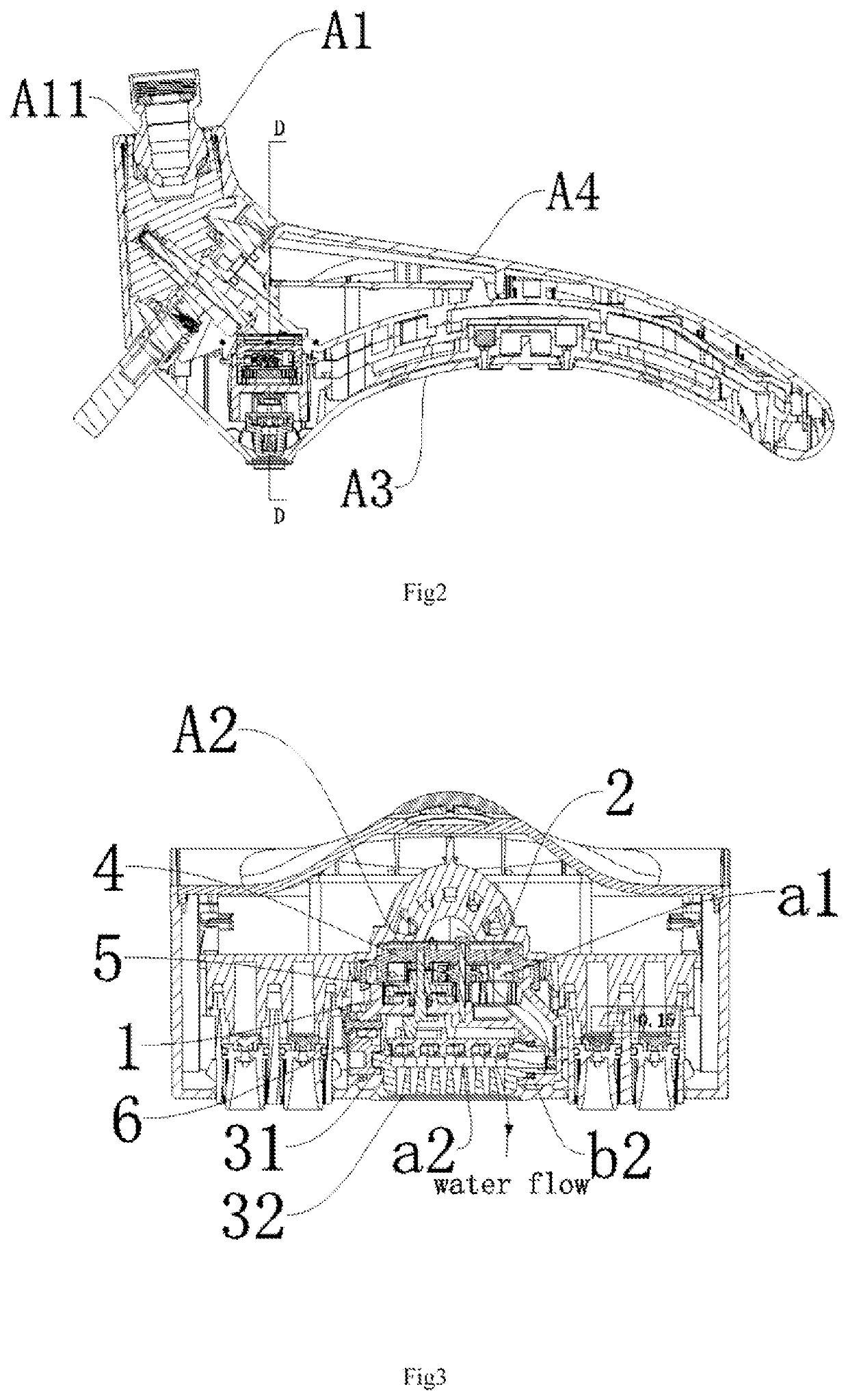 Energy saving dynamic effluent sprinkler