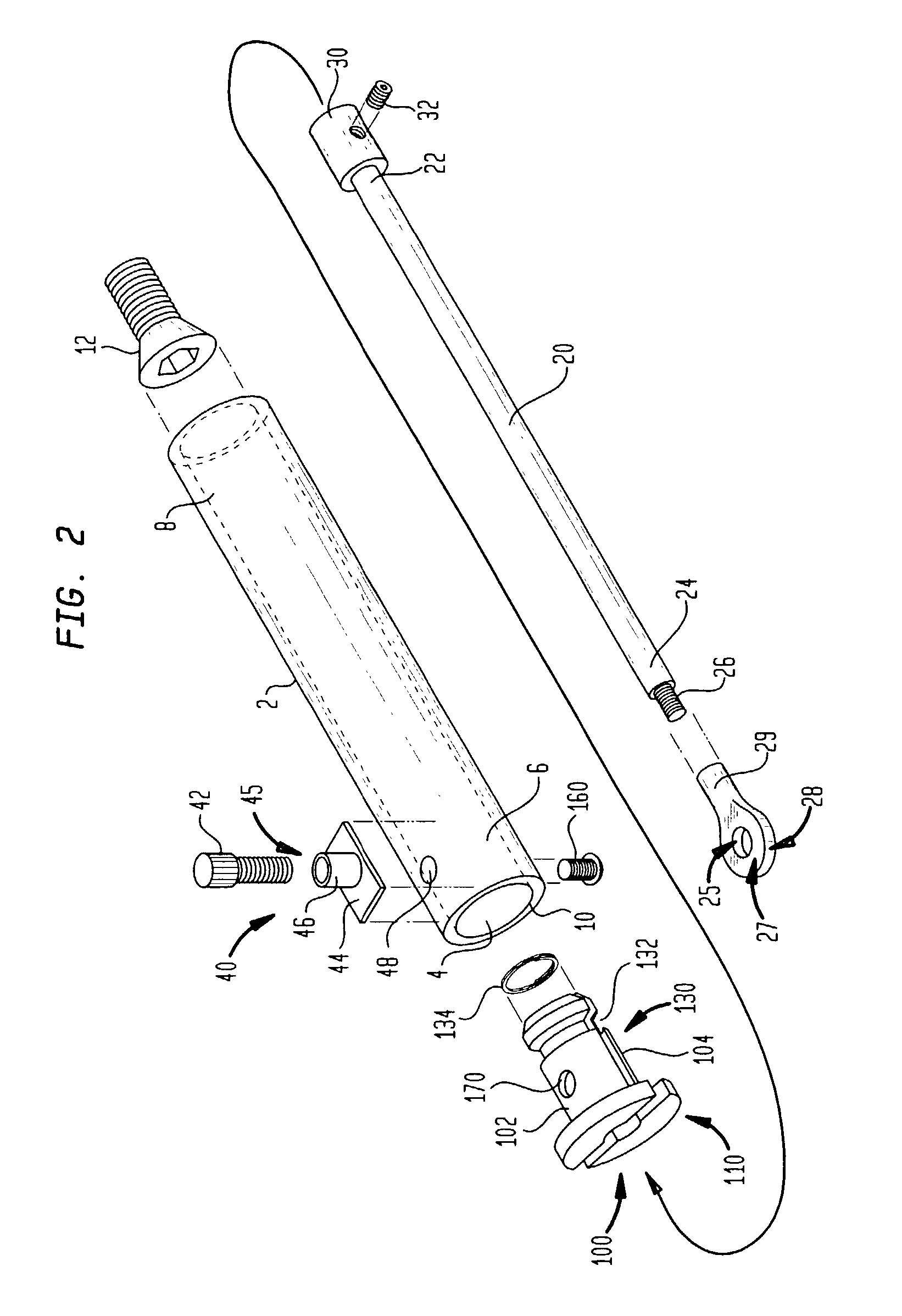 Friction cylinder for a support device