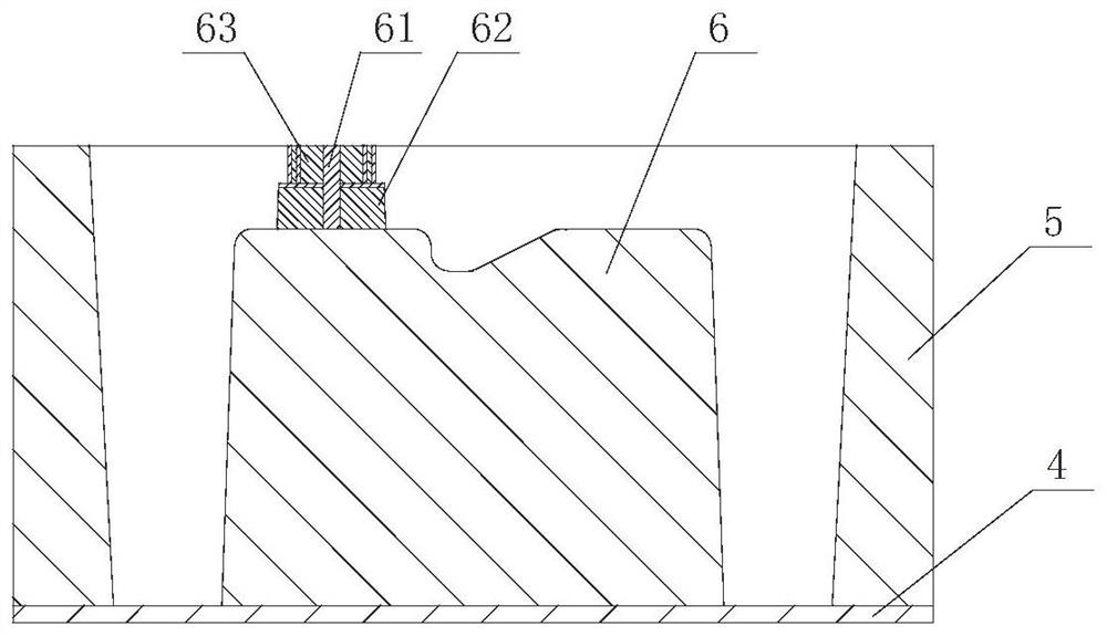 Frameless sand pouring basin and manufacturing method thereof