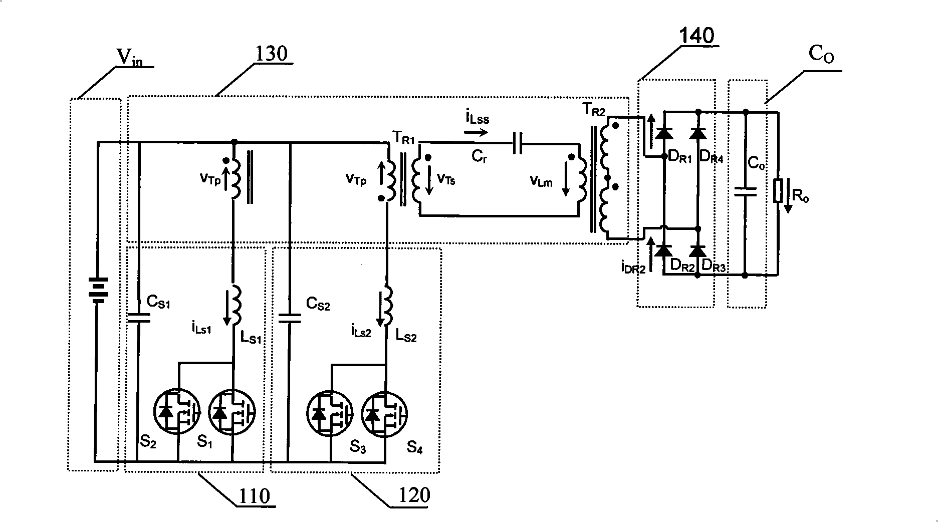 Multifunctional structure-changing type DC convertor