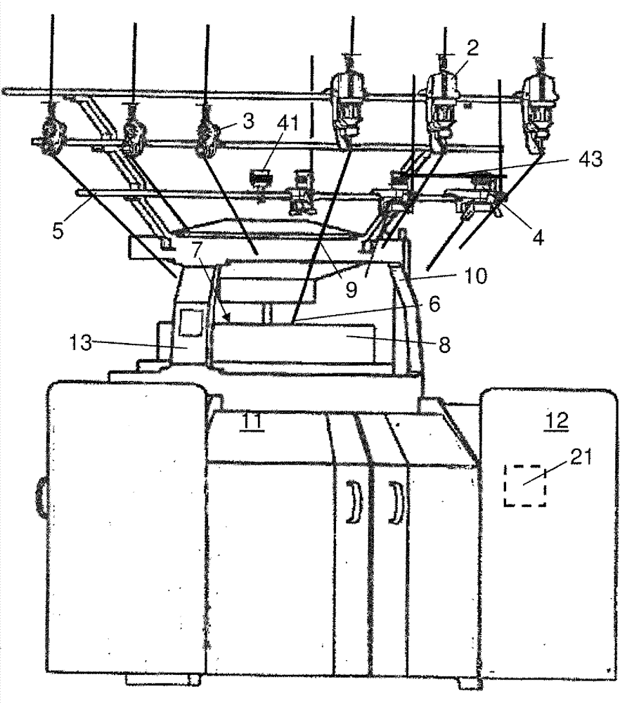 Method and device for monitoring the production of a knitting machine