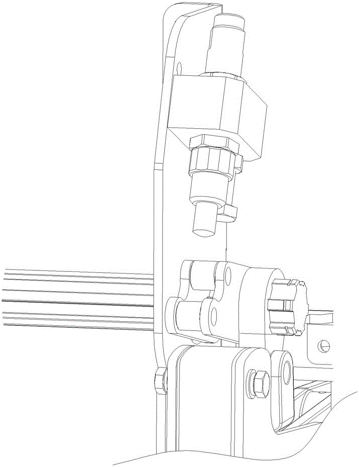 A high-voltage circuit breaker with integrated buffer and counterweight