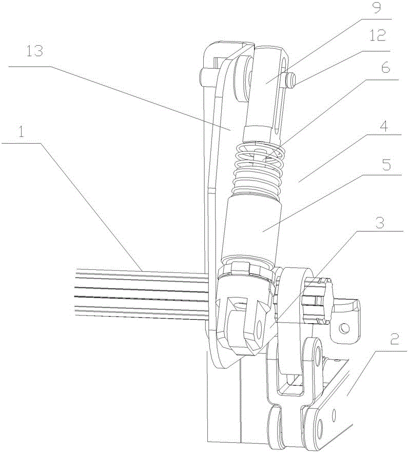 A high-voltage circuit breaker with integrated buffer and counterweight