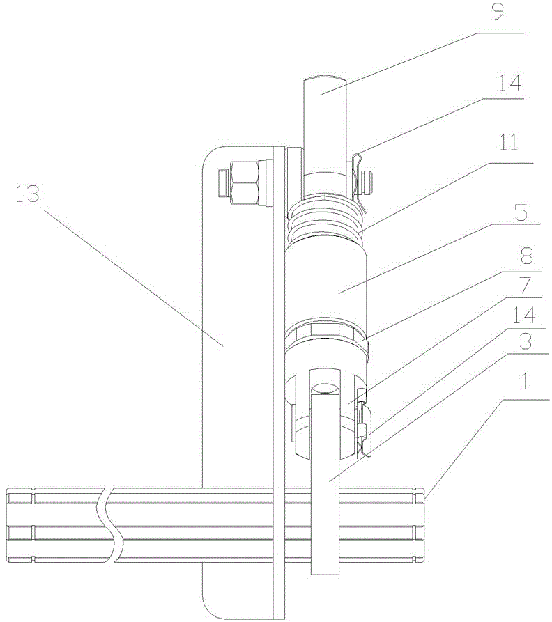 A high-voltage circuit breaker with integrated buffer and counterweight