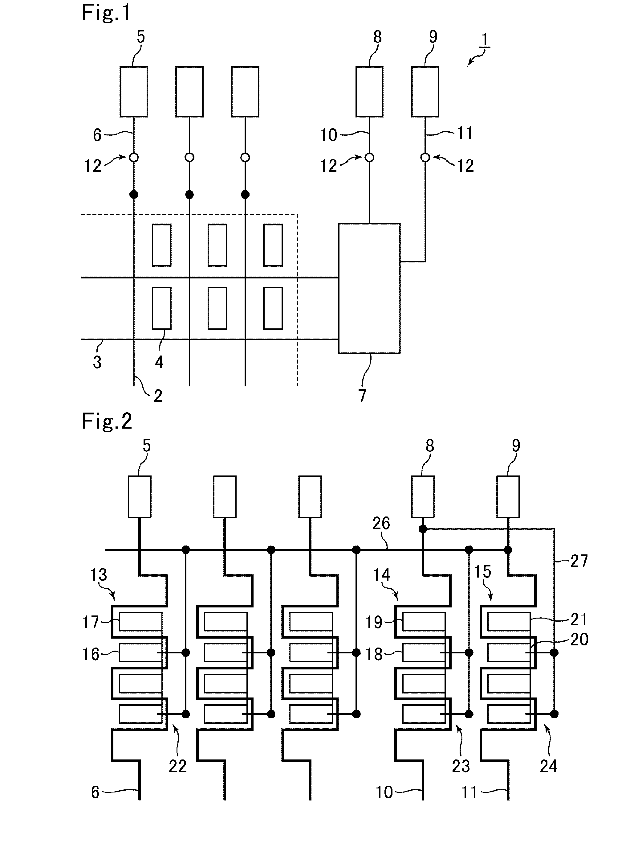 Active matrix substrate and display device