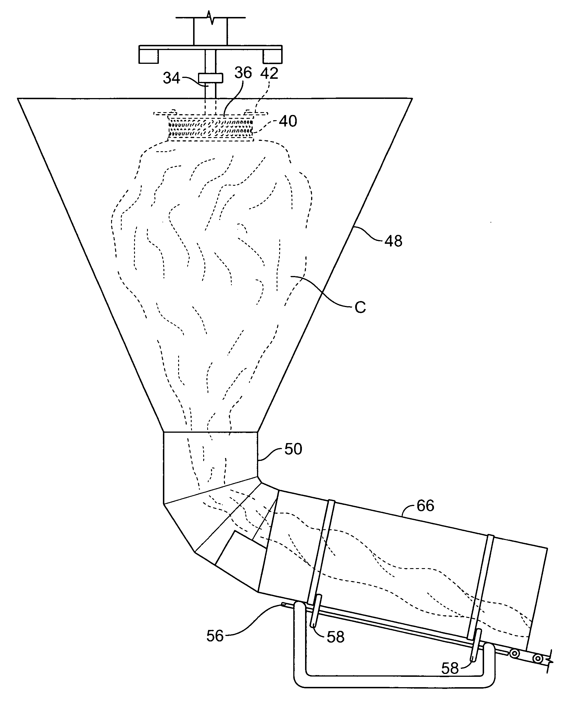 Cotton candy handling device