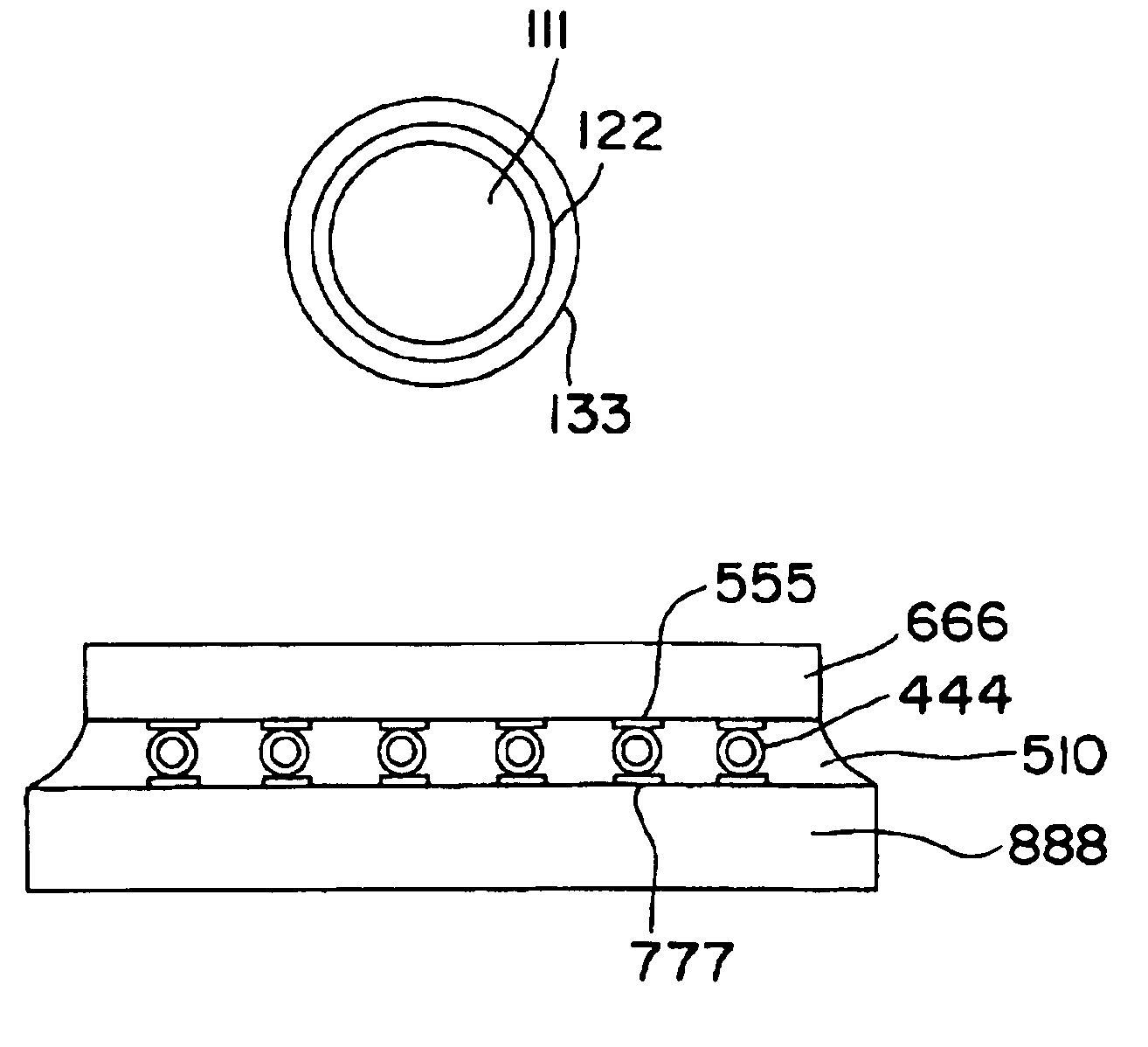 Conductive particles and method and device for manufacturing the same, anisotropic conductive adhesive and conductive connection structure, and electronic circuit components and method of manufacturing the same