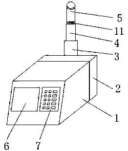 Automobile exhaust computer detection device