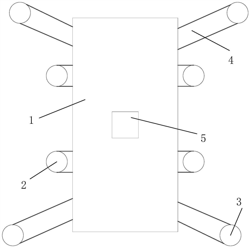 An adaptive automatic leveling auxiliary leg control method and system