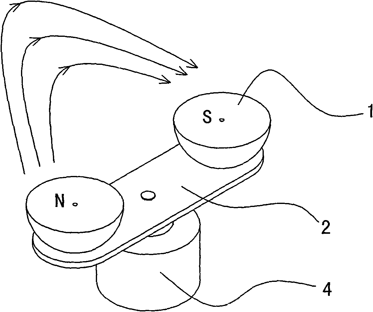 Method for realizing low-frequency rotary constant high-intensity magnetic field