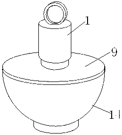 Hand-operated egg beating device