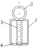 Hand-operated egg beating device