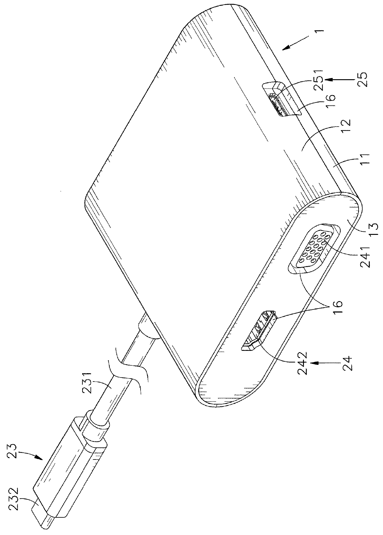 Docking station with dual-display synchronous output